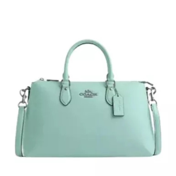 Coach Handbags - NWOT Coach Georgia Satchel Mint Green Handbag